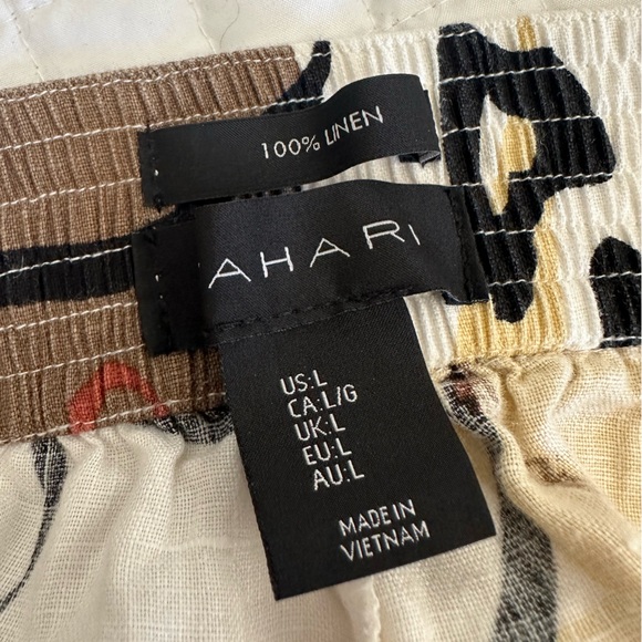 Tahari Linen cropped linen pants, size large - Picture 11 of 12